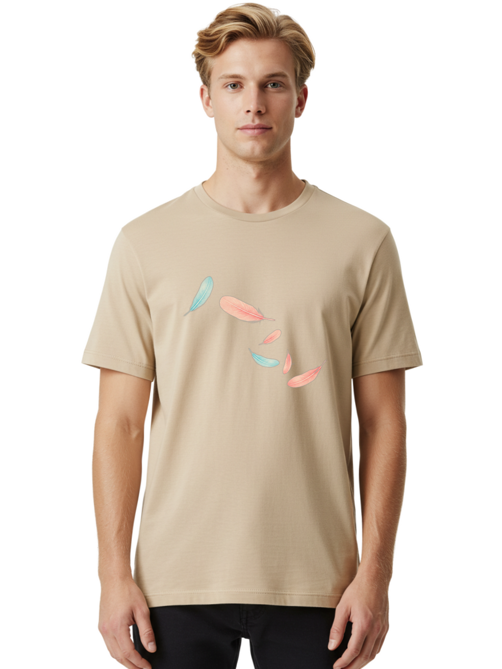 Feathers-7 Men'S Graphic Tee, 100% Cotton, Comfortable Casual Summer Wear, Machine Washable, Vintage Camera, Old Camera, Antique Camera, Black Camera, Classic Photography, Photography Equipment, Nostalgic Device, Film Camera, Camera Art Bai825