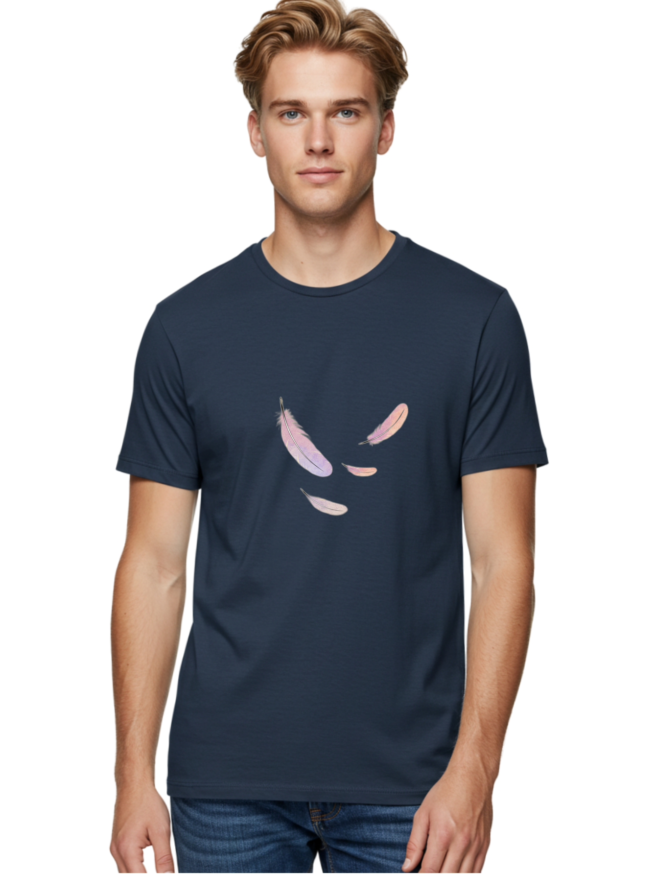Feathers-9 Men'S Graphic Tee, 100% Cotton, Comfortable Casual Summer Wear, Machine Washable, Vintage Camera, Old Camera, Antique Camera, Black Camera, Classic Photography, Photography Equipment, Nostalgic Device, Film Camera, Camera Art Bai827