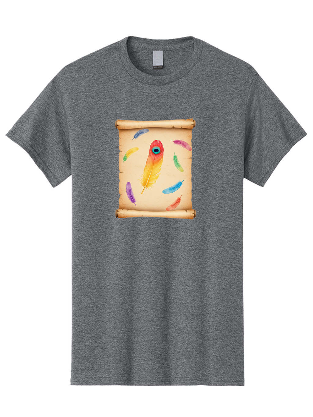 Feathers-On-Parchment Men'S Graphic Tee, 100% Cotton, Comfortable Casual Summer Wear, Machine Washable, Vintage Camera, Old Camera, Antique Camera, Black Camera, Classic Photography, Photography Equipment, Nostalgic Device, Film Camera, Bai830