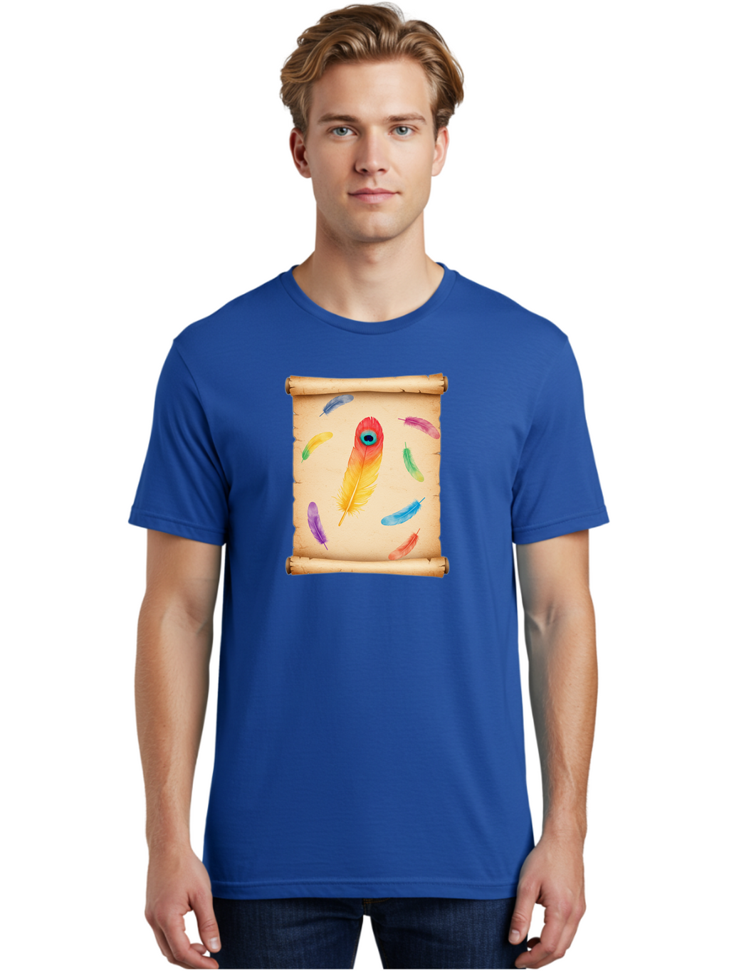Feathers-On-Parchment Men'S Graphic Tee, 100% Cotton, Comfortable Casual Summer Wear, Machine Washable, Vintage Camera, Old Camera, Antique Camera, Black Camera, Classic Photography, Photography Equipment, Nostalgic Device, Film Camera, Bai830
