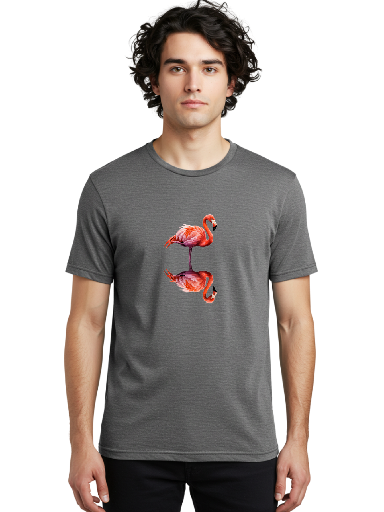 Flamingo-1 Men'S Graphic Tee, 100% Cotton, Comfortable Casual Summer Wear, Machine Washable, Vintage Camera, Old Camera, Antique Camera, Black Camera, Classic Photography, Photography Equipment, Nostalgic Device, Film Camera, Camera Art Bai832