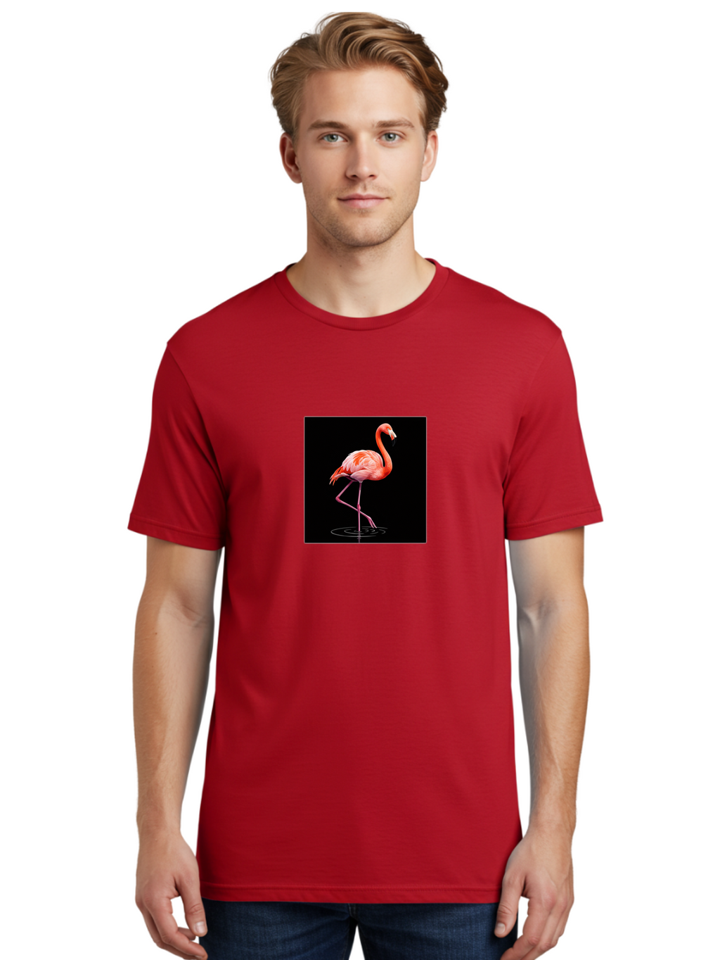 Flamingo-2 Men'S Graphic Tee, 100% Cotton, Comfortable Casual Summer Wear, Machine Washable, Vintage Camera, Old Camera, Antique Camera, Black Camera, Classic Photography, Photography Equipment, Nostalgic Device, Film Camera, Camera Art Bai833