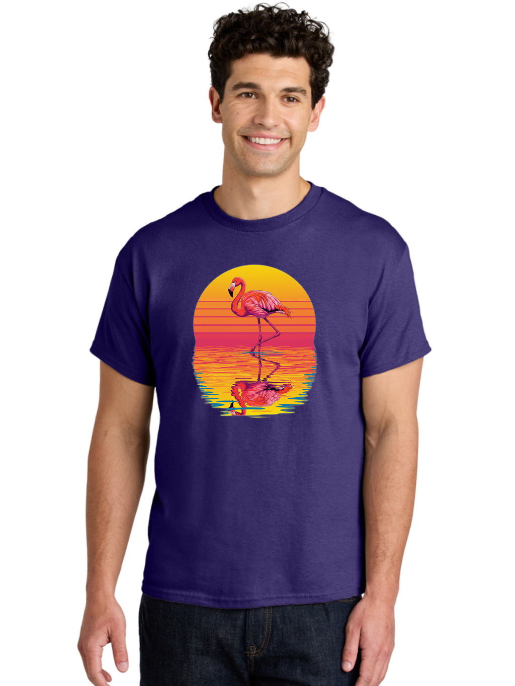 Flamingo-8 Men'S Graphic Tee, 100% Cotton, Comfortable Casual Summer Wear, Machine Washable, Vintage Camera, Old Camera, Antique Camera, Black Camera, Classic Photography, Photography Equipment, Nostalgic Device, Film Camera, Camera Art Bai839