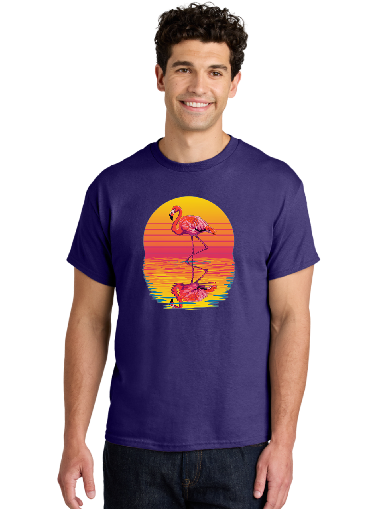 Flamingo-8 Men'S Graphic Tee, 100% Cotton, Comfortable Casual Summer Wear, Machine Washable, Vintage Camera, Old Camera, Antique Camera, Black Camera, Classic Photography, Photography Equipment, Nostalgic Device, Film Camera, Camera Art Bai839