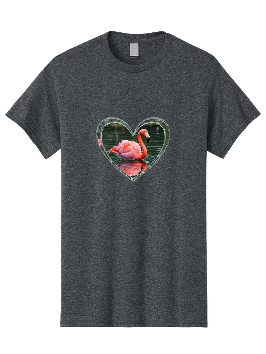 Flamingo-Heart Men'S Graphic Tee, 100% Cotton, Comfortable Casual Summer Wear, Machine Washable, Vintage Camera, Old Camera, Antique Camera, Black Camera, Classic Photography, Photography Equipment, Nostalgic Device, Film Camera, Camera Art Bai843