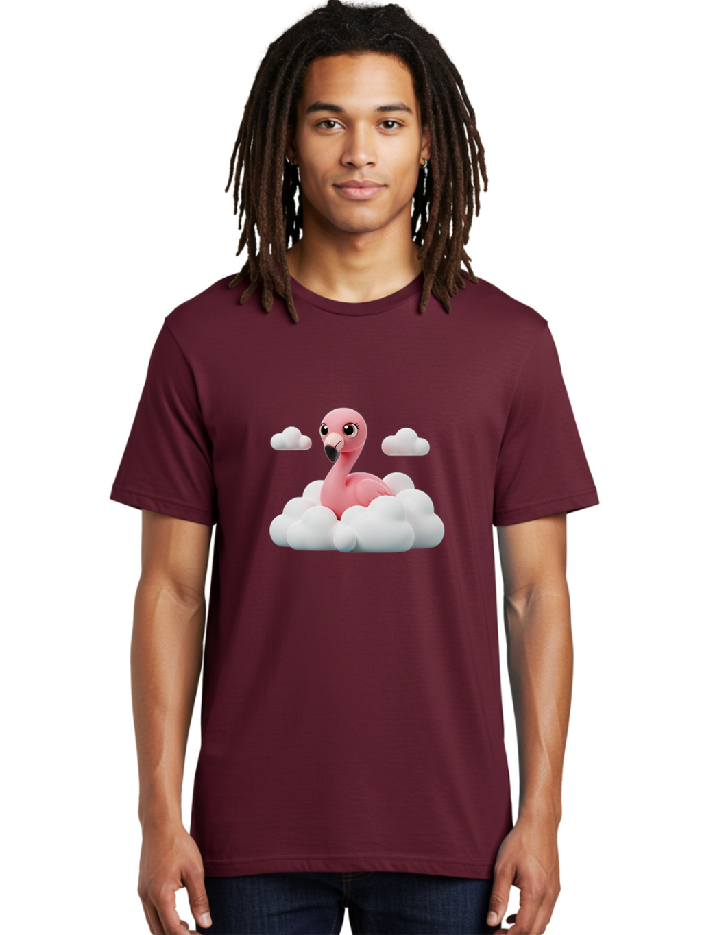 Flamingo-On-Cloud Men'S Graphic Tee, 100% Cotton, Comfortable Casual Summer Wear, Machine Washable, Vintage Camera, Old Camera, Antique Camera, Black Camera, Classic Photography, Photography Equipment, Nostalgic Device, Film Camera, Camera Art Bai846