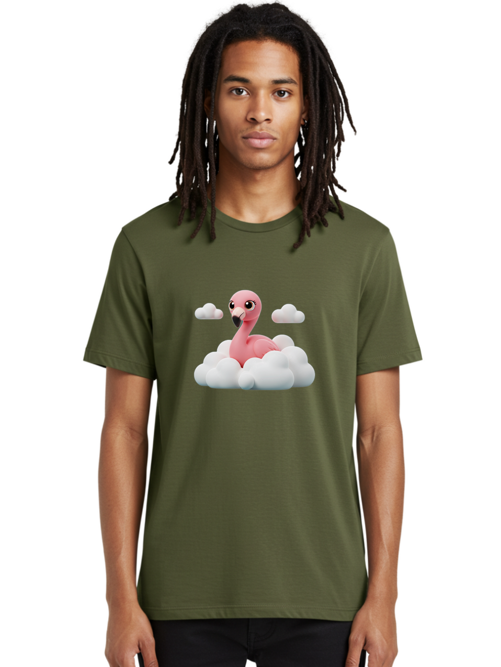 Flamingo-On-Cloud Men'S Graphic Tee, 100% Cotton, Comfortable Casual Summer Wear, Machine Washable, Vintage Camera, Old Camera, Antique Camera, Black Camera, Classic Photography, Photography Equipment, Nostalgic Device, Film Camera, Camera Art Bai846