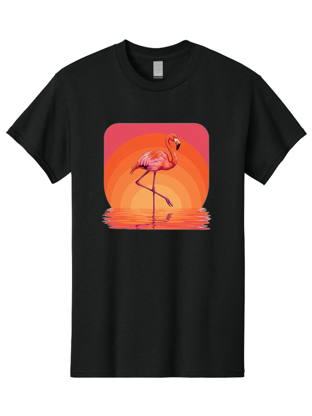 Flamingo-Retro Men'S Graphic Tee, 100% Cotton, Comfortable Casual Summer Wear, Machine Washable, Vintage Camera, Old Camera, Antique Camera, Black Camera, Classic Photography, Photography Equipment, Nostalgic Device, Film Camera, Camera Art Bai848