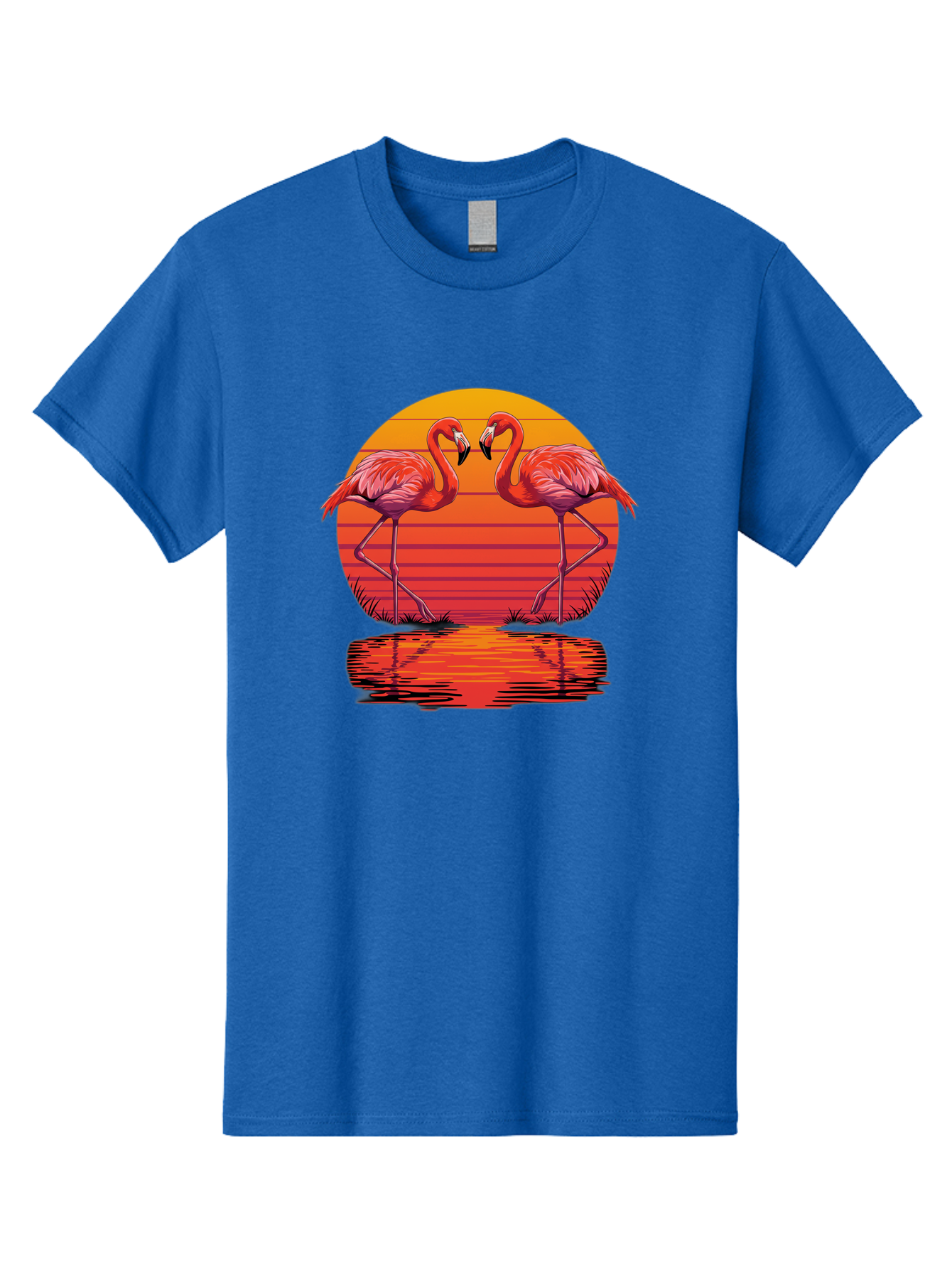 Flamingos-At-Sunset Men'S Graphic Tee, 100% Cotton, Comfortable Casual Summer Wear, Machine Washable, Vintage Camera, Old Camera, Antique Camera, Black Camera, Classic Photography, Photography Equipment, Nostalgic Device, Film Camera, Bai857