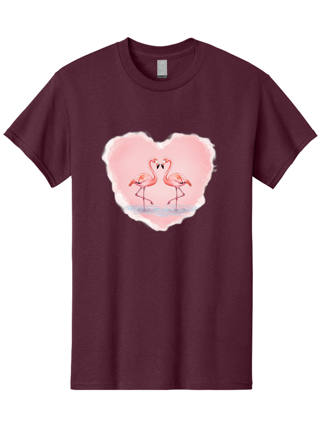 Flamingos-Forming-Heart Men'S Graphic Tee, 100% Cotton, Comfortable Casual Summer Wear, Machine Washable, Vintage Camera, Old Camera, Antique Camera, Black Camera, Classic Photography, Photography Equipment, Nostalgic Device, Film Camera, Bai858