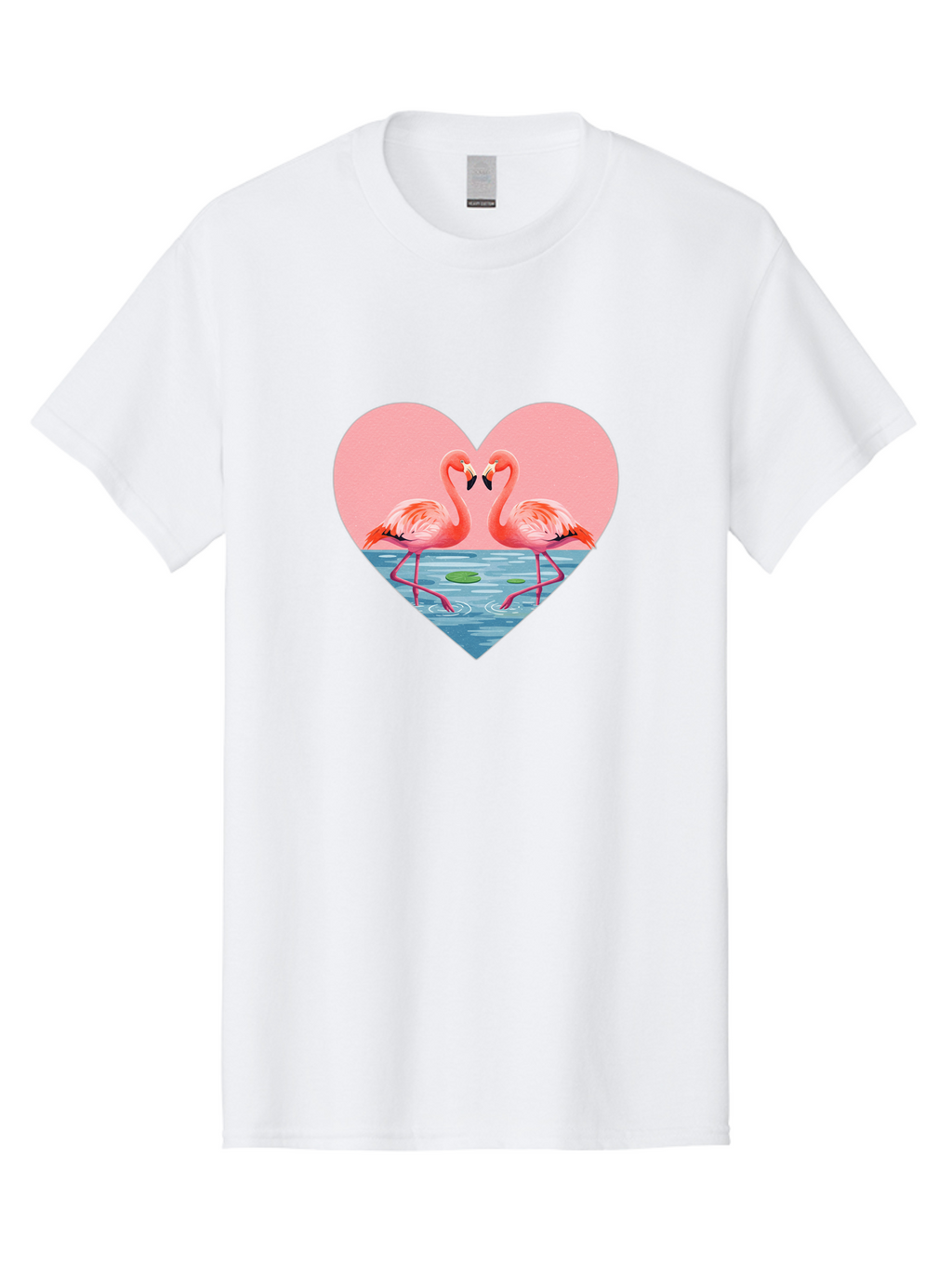 Flamingos-Heart-1 Men'S Graphic Tee, 100% Cotton, Comfortable Casual Summer Wear, Machine Washable, Vintage Camera, Old Camera, Antique Camera, Black Camera, Classic Photography, Photography Equipment, Nostalgic Device, Film Camera, Camera Art Bai859