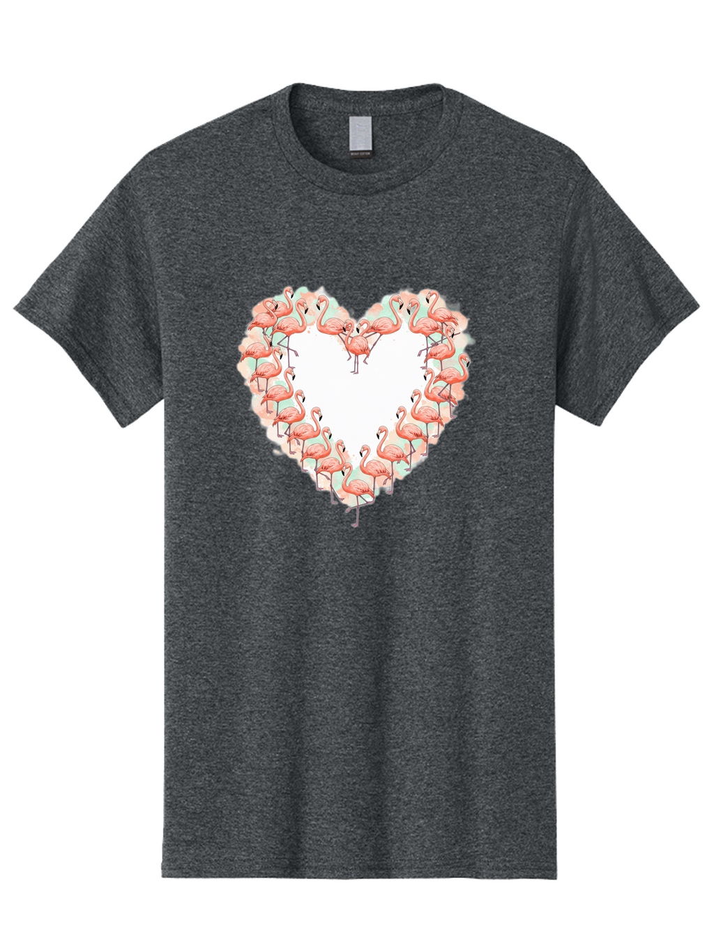 Flamingos-Heart-2 Men'S Graphic Tee, 100% Cotton, Comfortable Casual Summer Wear, Machine Washable, Vintage Camera, Old Camera, Antique Camera, Black Camera, Classic Photography, Photography Equipment, Nostalgic Device, Film Camera, Camera Art Bai860