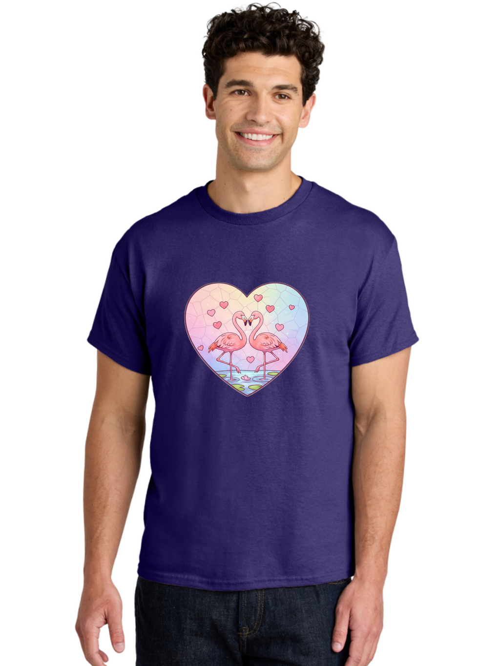 Flamingos-Heart Men'S Graphic Tee, 100% Cotton, Comfortable Casual Summer Wear, Machine Washable, Vintage Camera, Old Camera, Antique Camera, Black Camera, Classic Photography, Photography Equipment, Nostalgic Device, Film Camera, Camera Art Bai862