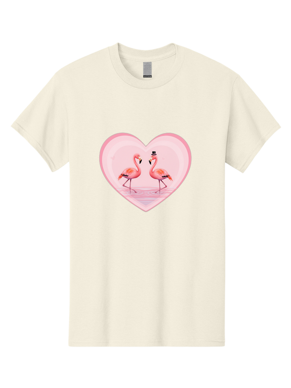 Flamingos-In-Heart-2 Men'S Graphic Tee, 100% Cotton, Comfortable Casual Summer Wear, Machine Washable, Vintage Camera, Old Camera, Antique Camera, Black Camera, Classic Photography, Photography Equipment, Nostalgic Device, Film Camera, Bai864