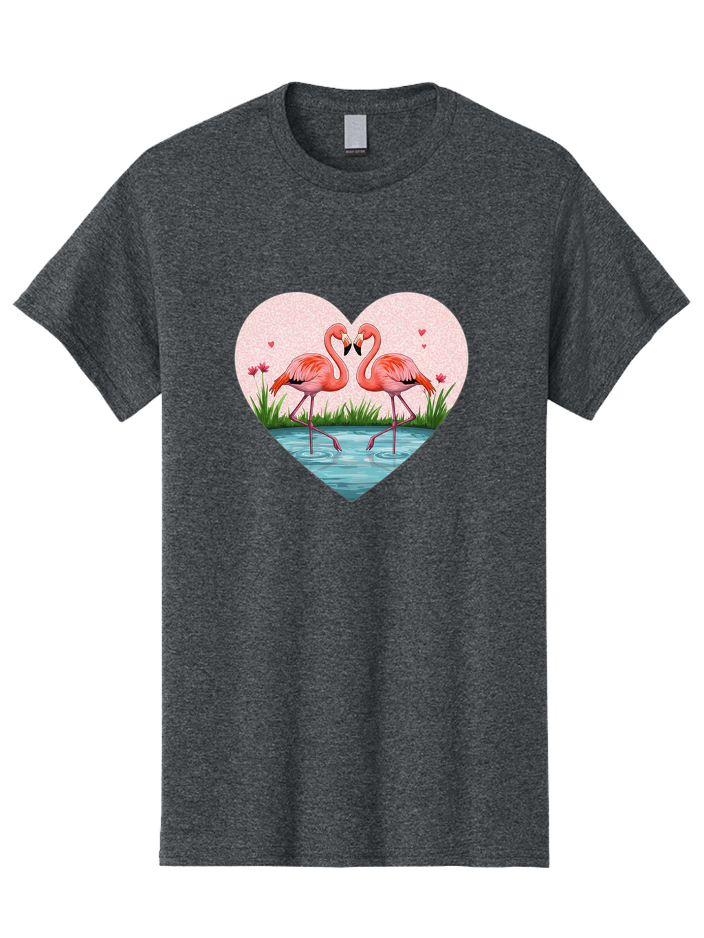 Flamingos-In-Heart-3 Men'S Graphic Tee, 100% Cotton, Comfortable Casual Summer Wear, Machine Washable, Vintage Camera, Old Camera, Antique Camera, Black Camera, Classic Photography, Photography Equipment, Nostalgic Device, Film Camera, Bai865