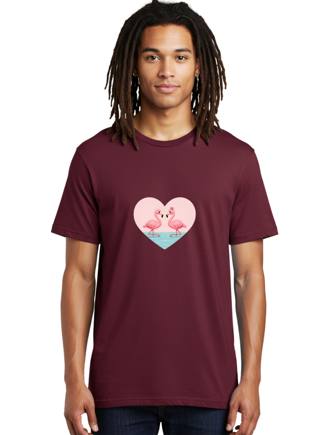 Flamingos-In-Heart Men'S Graphic Tee, 100% Cotton, Comfortable Casual Summer Wear, Machine Washable, Vintage Camera, Old Camera, Antique Camera, Black Camera, Classic Photography, Photography Equipment, Nostalgic Device, Film Camera, Bai867