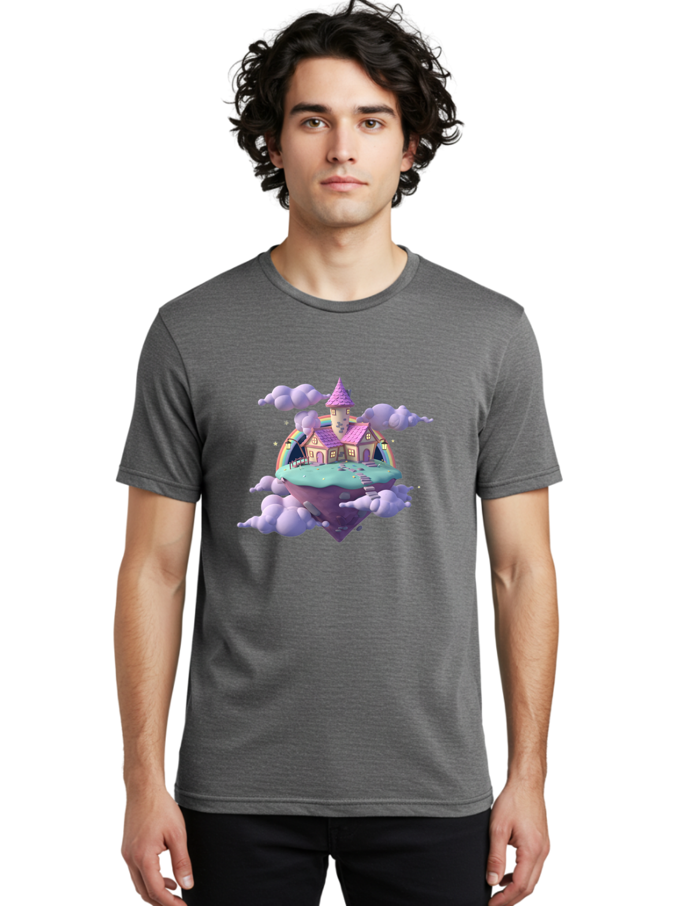 Floating-Castle-1 Men'S Graphic Tee, 100% Cotton, Comfortable Casual Summer Wear, Machine Washable, Vintage Camera, Old Camera, Antique Camera, Black Camera, Classic Photography, Photography Equipment, Nostalgic Device, Film Camera, Camera Art Bai870