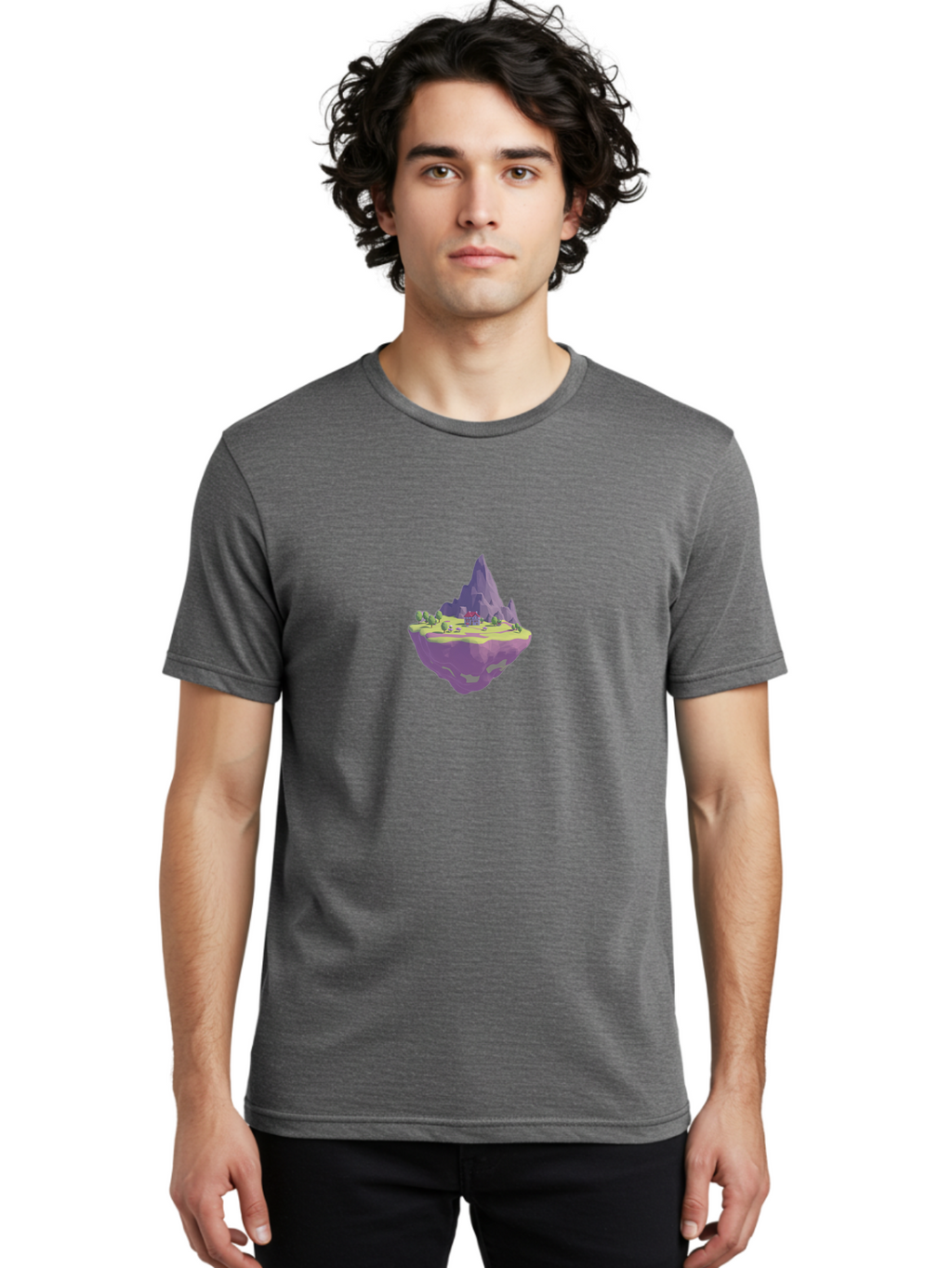 Floating-Island-2 Men'S Graphic Tee, 100% Cotton, Comfortable Casual Summer Wear, Machine Washable, Vintage Camera, Old Camera, Antique Camera, Black Camera, Classic Photography, Photography Equipment, Nostalgic Device, Film Camera, Camera Art Bai876