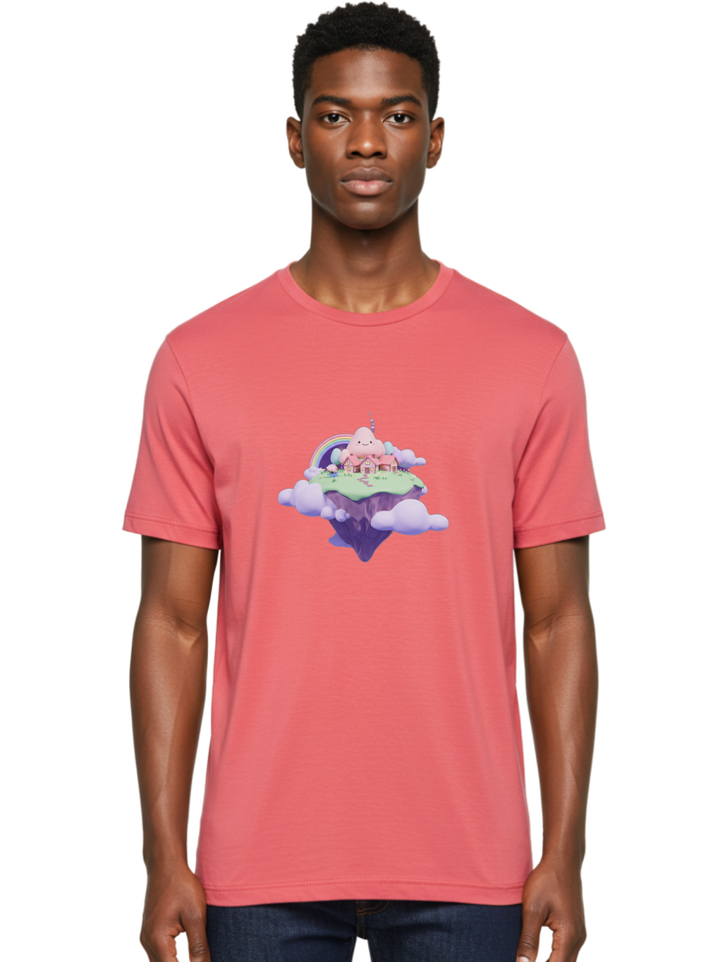 Floating-Island-3 Men'S Graphic Tee, 100% Cotton, Comfortable Casual Summer Wear, Machine Washable, Vintage Camera, Old Camera, Antique Camera, Black Camera, Classic Photography, Photography Equipment, Nostalgic Device, Film Camera, Camera Art Bai877