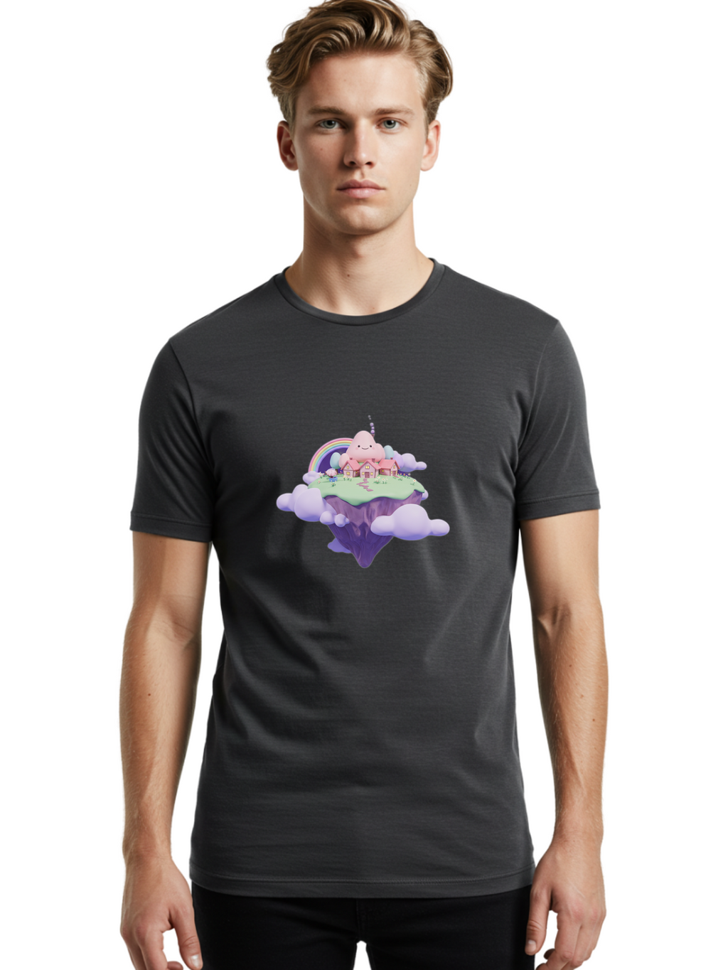 Floating-Island-3 Men'S Graphic Tee, 100% Cotton, Comfortable Casual Summer Wear, Machine Washable, Vintage Camera, Old Camera, Antique Camera, Black Camera, Classic Photography, Photography Equipment, Nostalgic Device, Film Camera, Camera Art Bai877