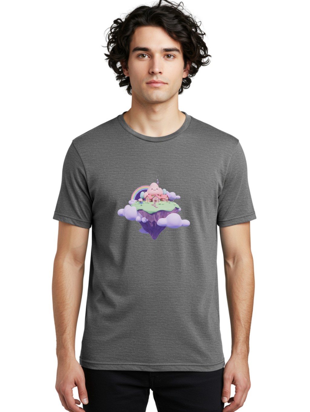 Floating-Island-3 Men'S Graphic Tee, 100% Cotton, Comfortable Casual Summer Wear, Machine Washable, Vintage Camera, Old Camera, Antique Camera, Black Camera, Classic Photography, Photography Equipment, Nostalgic Device, Film Camera, Camera Art Bai877