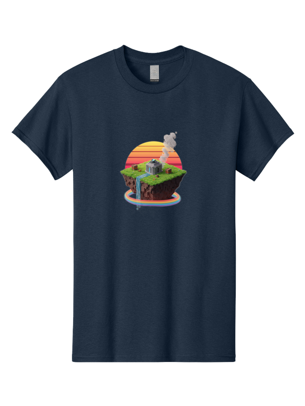 Floating-Island-4 Men'S Graphic Tee, 100% Cotton, Comfortable Casual Summer Wear, Machine Washable, Vintage Camera, Old Camera, Antique Camera, Black Camera, Classic Photography, Photography Equipment, Nostalgic Device, Film Camera, Camera Art Bai878