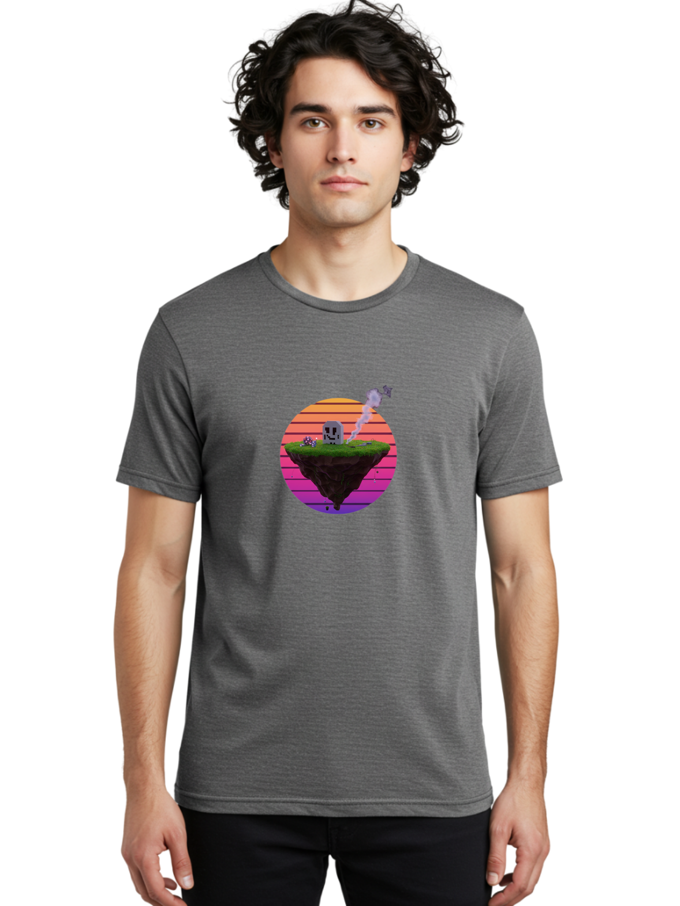 Floating-Island-5 Men'S Graphic Tee, 100% Cotton, Comfortable Casual Summer Wear, Machine Washable, Vintage Camera, Old Camera, Antique Camera, Black Camera, Classic Photography, Photography Equipment, Nostalgic Device, Film Camera, Camera Art Bai879
