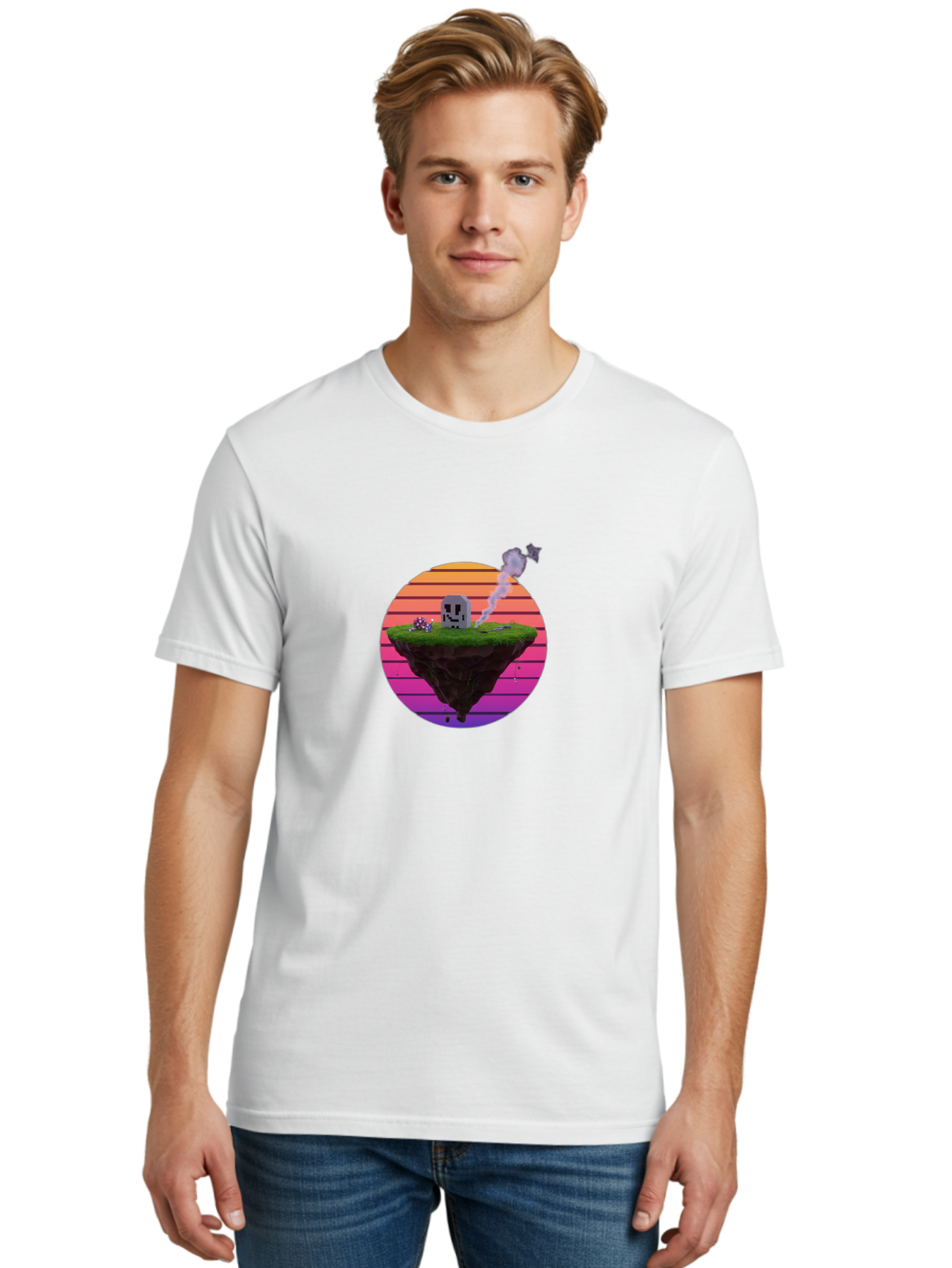 Floating-Island-5 Men'S Graphic Tee, 100% Cotton, Comfortable Casual Summer Wear, Machine Washable, Vintage Camera, Old Camera, Antique Camera, Black Camera, Classic Photography, Photography Equipment, Nostalgic Device, Film Camera, Camera Art Bai879