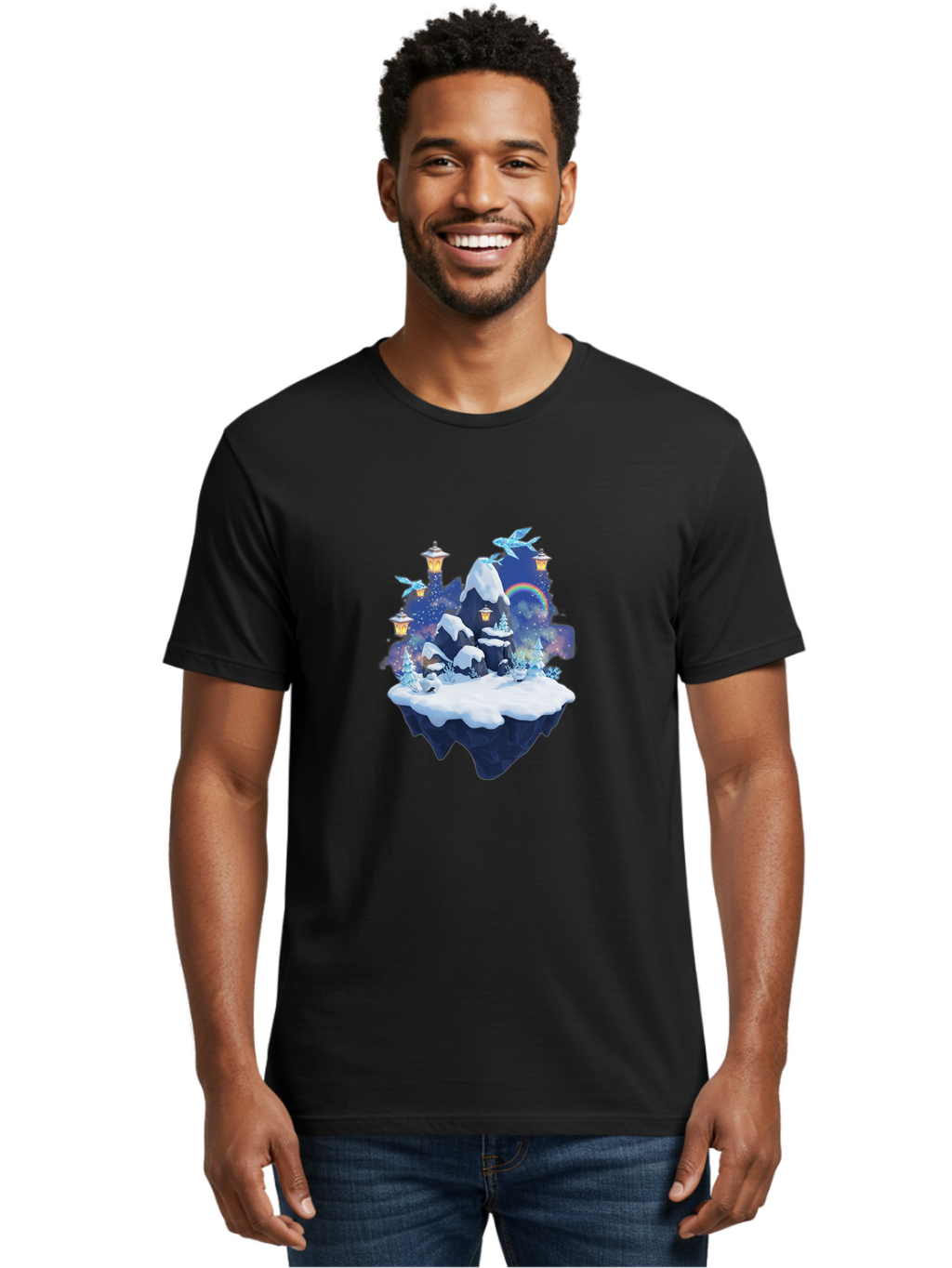 Floating-Island-7 Men'S Graphic Tee, 100% Cotton, Comfortable Casual Summer Wear, Machine Washable, Vintage Camera, Old Camera, Antique Camera, Black Camera, Classic Photography, Photography Equipment, Nostalgic Device, Film Camera, Camera Art Bai881