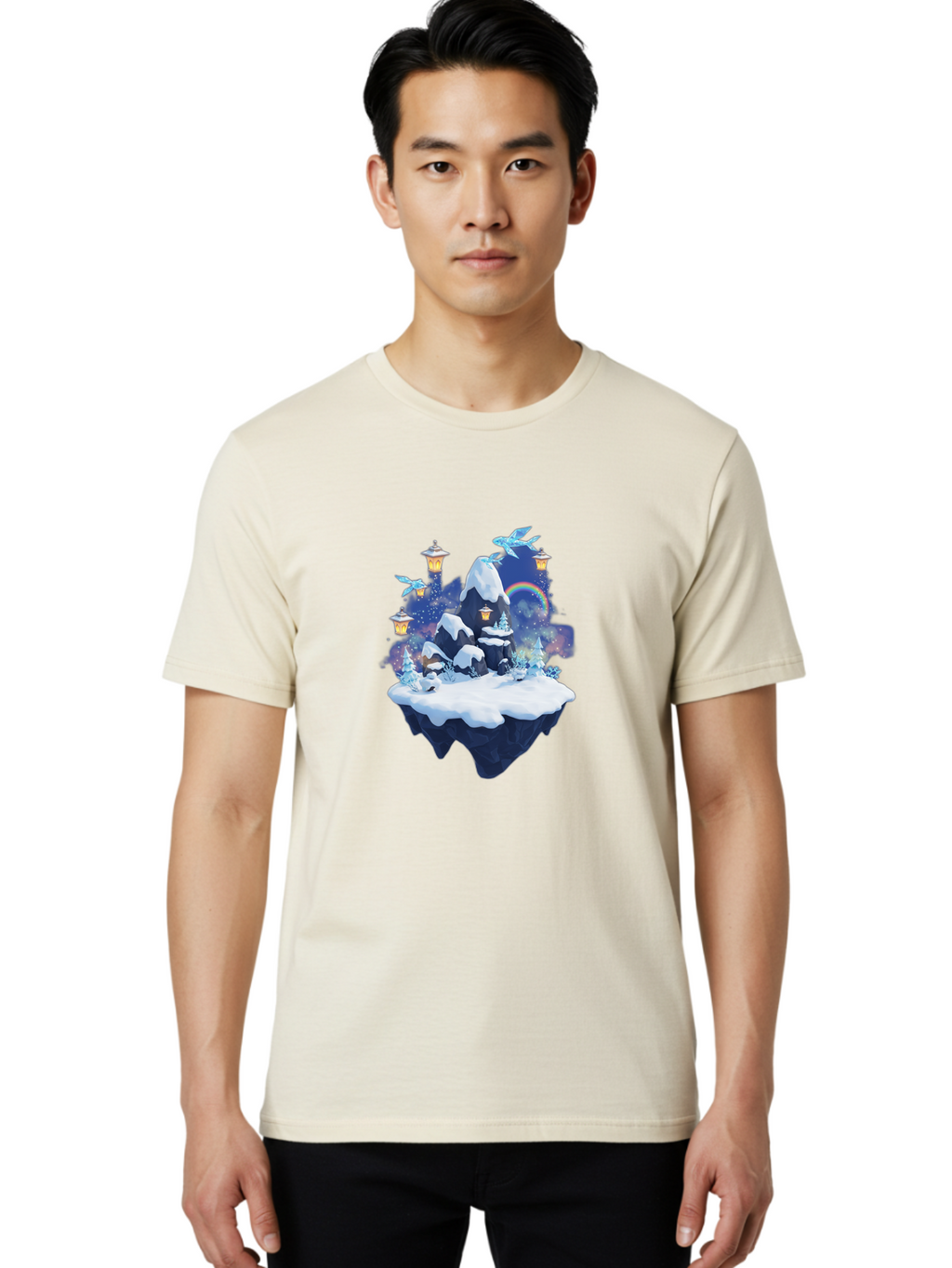 Floating-Island-7 Men'S Graphic Tee, 100% Cotton, Comfortable Casual Summer Wear, Machine Washable, Vintage Camera, Old Camera, Antique Camera, Black Camera, Classic Photography, Photography Equipment, Nostalgic Device, Film Camera, Camera Art Bai881