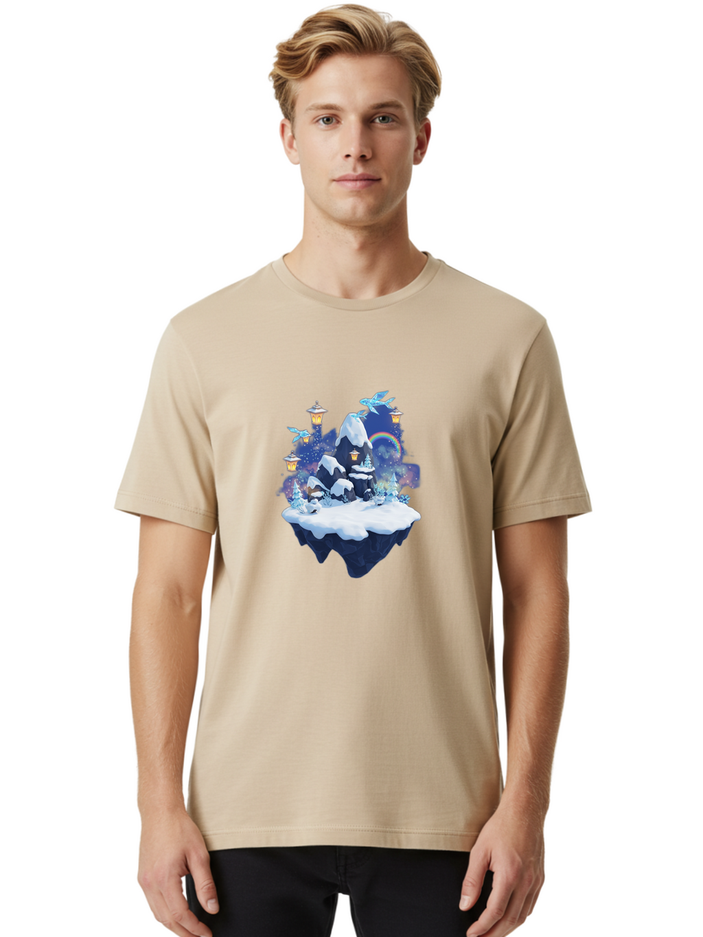 Floating-Island-7 Men'S Graphic Tee, 100% Cotton, Comfortable Casual Summer Wear, Machine Washable, Vintage Camera, Old Camera, Antique Camera, Black Camera, Classic Photography, Photography Equipment, Nostalgic Device, Film Camera, Camera Art Bai881