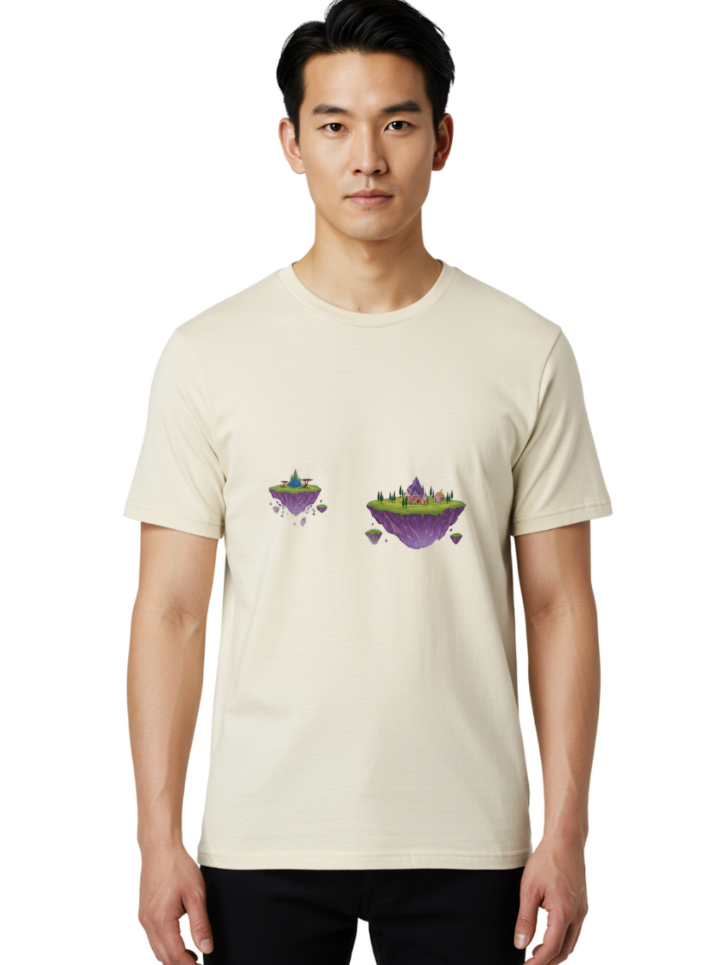 Floating-Islands Men'S Graphic Tee, 100% Cotton, Comfortable Casual Summer Wear, Machine Washable, Vintage Camera, Old Camera, Antique Camera, Black Camera, Classic Photography, Photography Equipment, Nostalgic Device, Film Camera, Camera Art Bai888