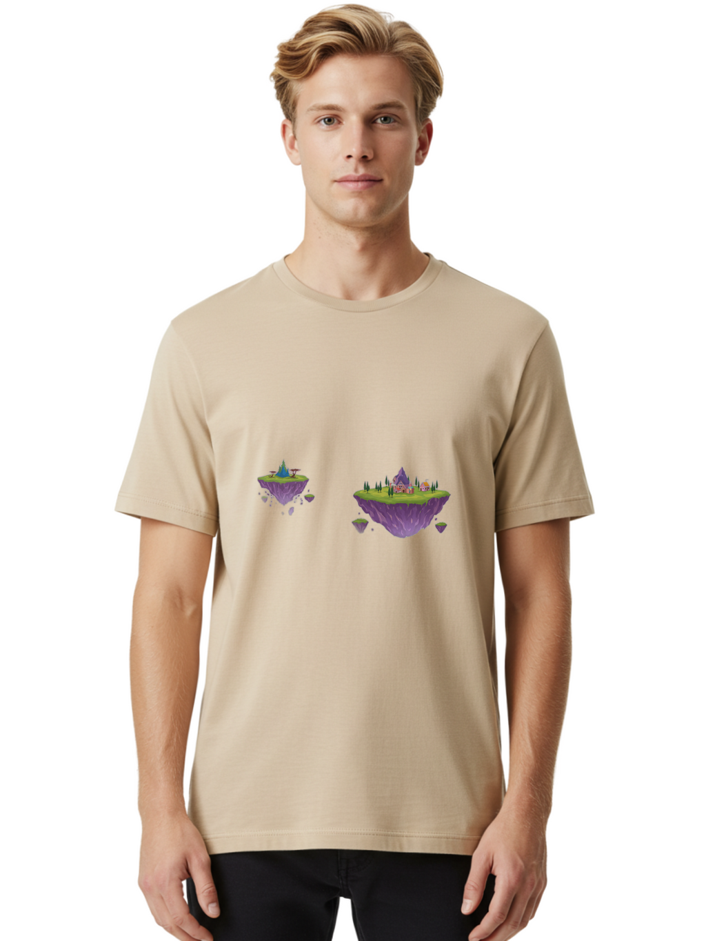 Floating-Islands Men'S Graphic Tee, 100% Cotton, Comfortable Casual Summer Wear, Machine Washable, Vintage Camera, Old Camera, Antique Camera, Black Camera, Classic Photography, Photography Equipment, Nostalgic Device, Film Camera, Camera Art Bai888