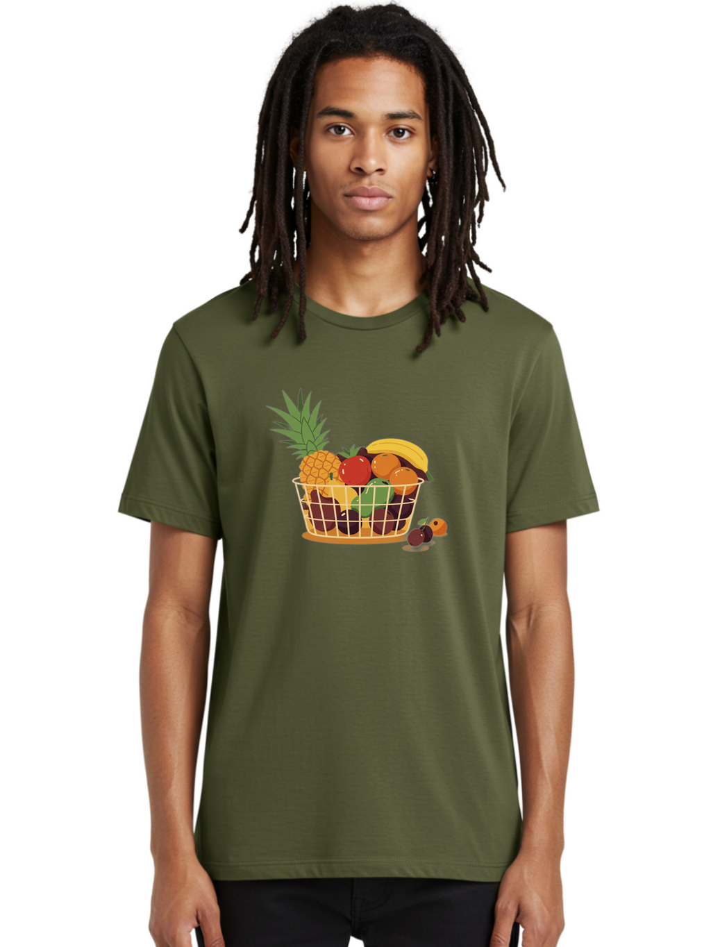 Fruit-Basket-11 Men'S Graphic Tee, 100% Cotton, Comfortable Casual Summer Wear, Machine Washable, Vintage Camera, Old Camera, Antique Camera, Black Camera, Classic Photography, Photography Equipment, Nostalgic Device, Film Camera, Camera Art Bai900
