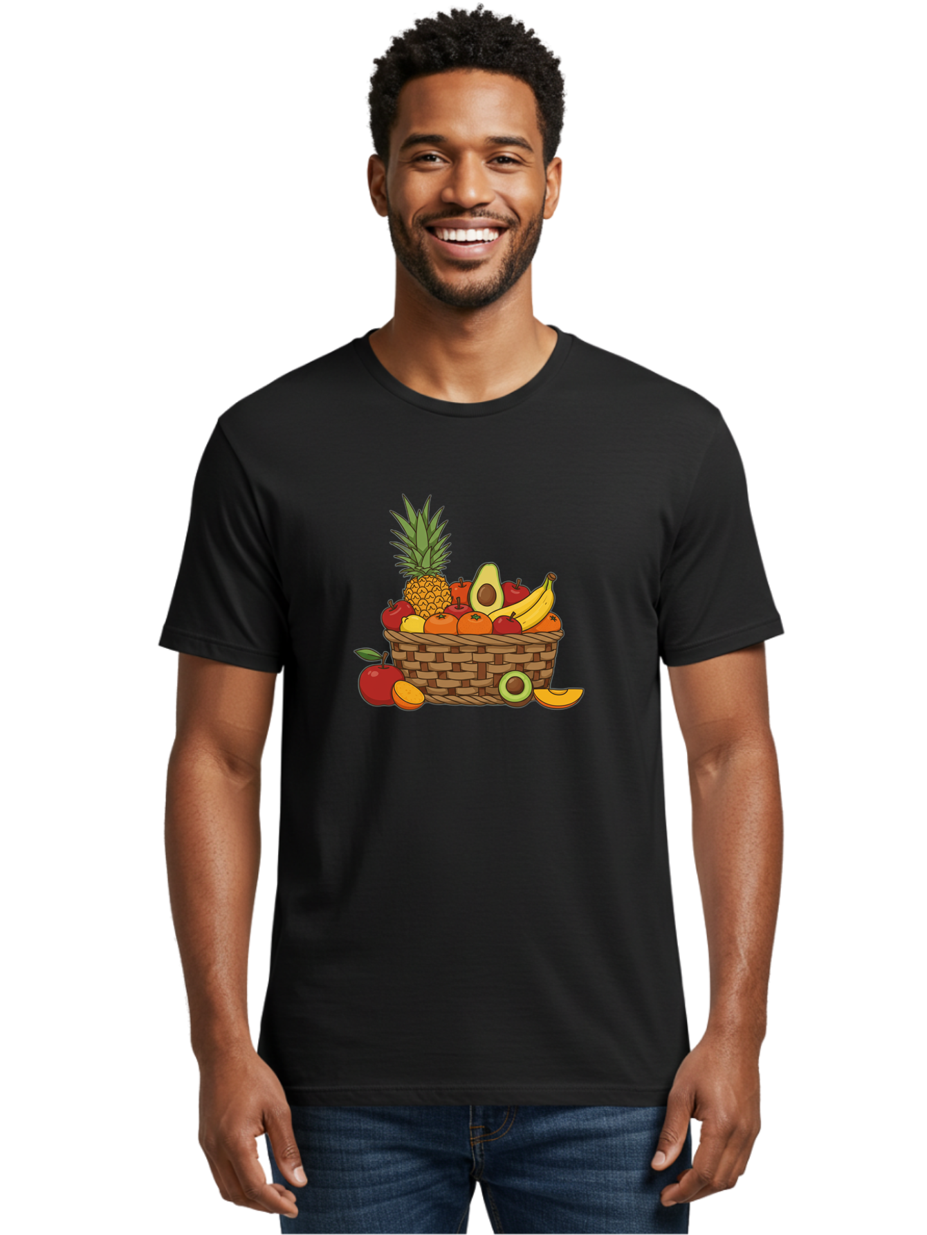 Fruit-Basket-12 Men'S Graphic Tee, 100% Cotton, Comfortable Casual Summer Wear, Machine Washable, Vintage Camera, Old Camera, Antique Camera, Black Camera, Classic Photography, Photography Equipment, Nostalgic Device, Film Camera, Camera Art Bai901