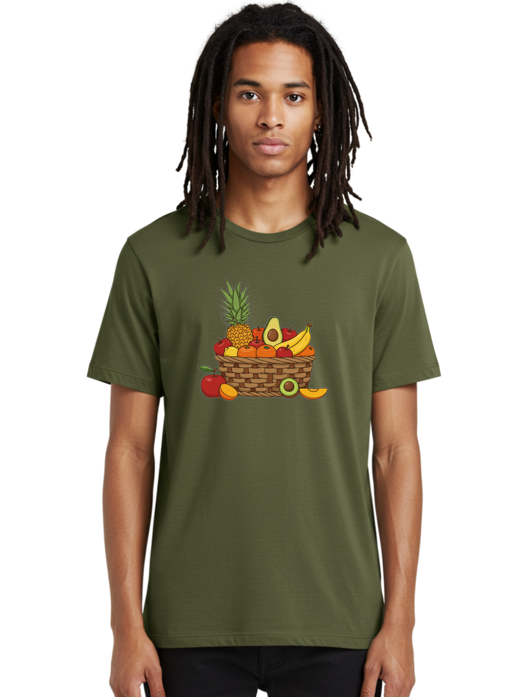 Fruit-Basket-12 Men'S Graphic Tee, 100% Cotton, Comfortable Casual Summer Wear, Machine Washable, Vintage Camera, Old Camera, Antique Camera, Black Camera, Classic Photography, Photography Equipment, Nostalgic Device, Film Camera, Camera Art Bai901