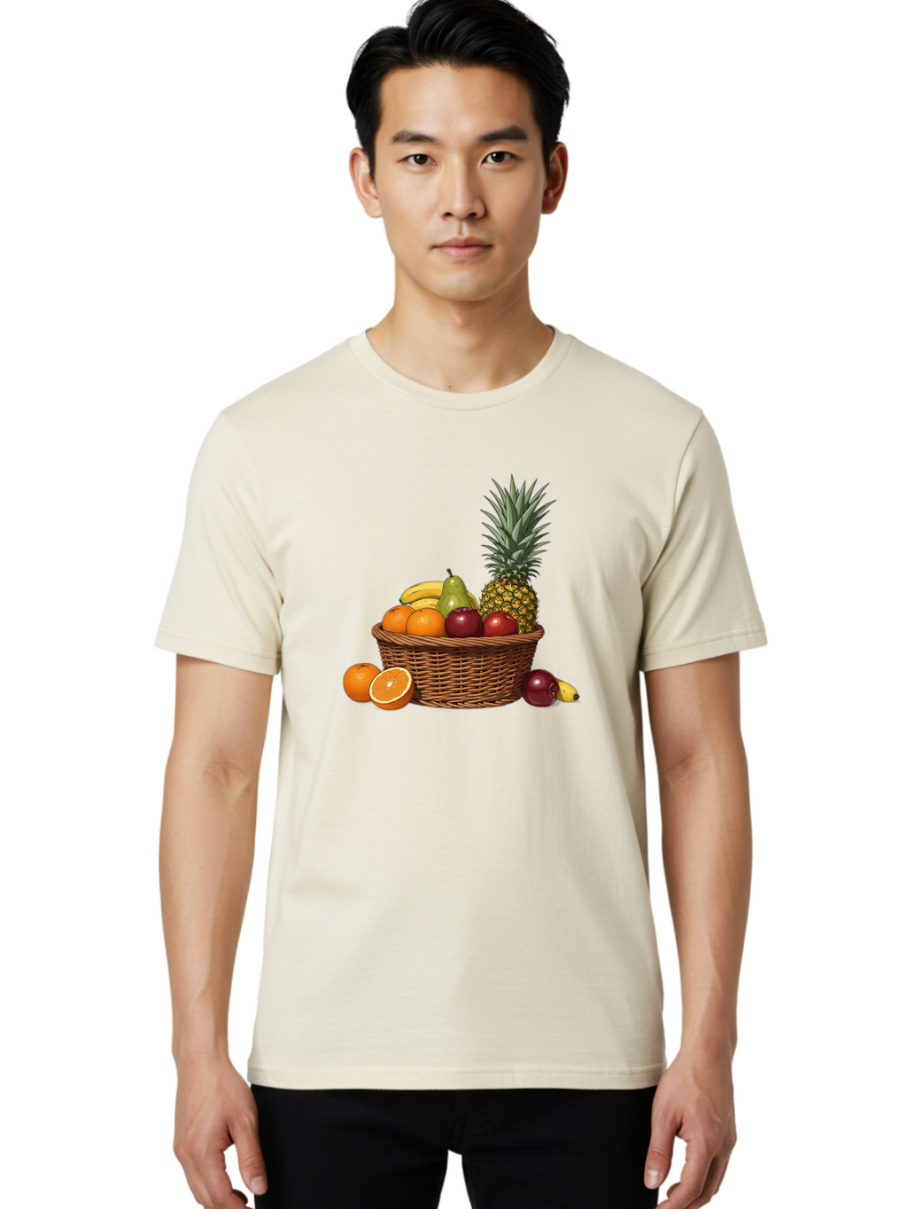 Fruit-Basket-13 Men'S Graphic Tee, 100% Cotton, Comfortable Casual Summer Wear, Machine Washable, Vintage Camera, Old Camera, Antique Camera, Black Camera, Classic Photography, Photography Equipment, Nostalgic Device, Film Camera, Camera Art Bai902