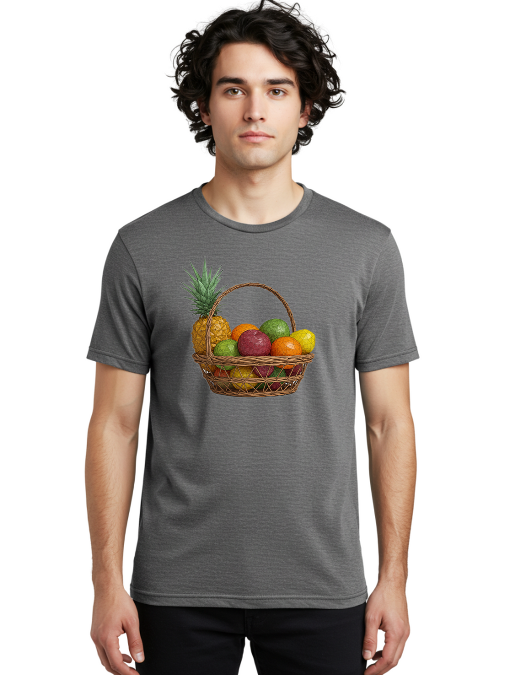 Fruit-Basket-14 Men'S Graphic Tee, 100% Cotton, Comfortable Casual Summer Wear, Machine Washable, Vintage Camera, Old Camera, Antique Camera, Black Camera, Classic Photography, Photography Equipment, Nostalgic Device, Film Camera, Camera Art Bai903