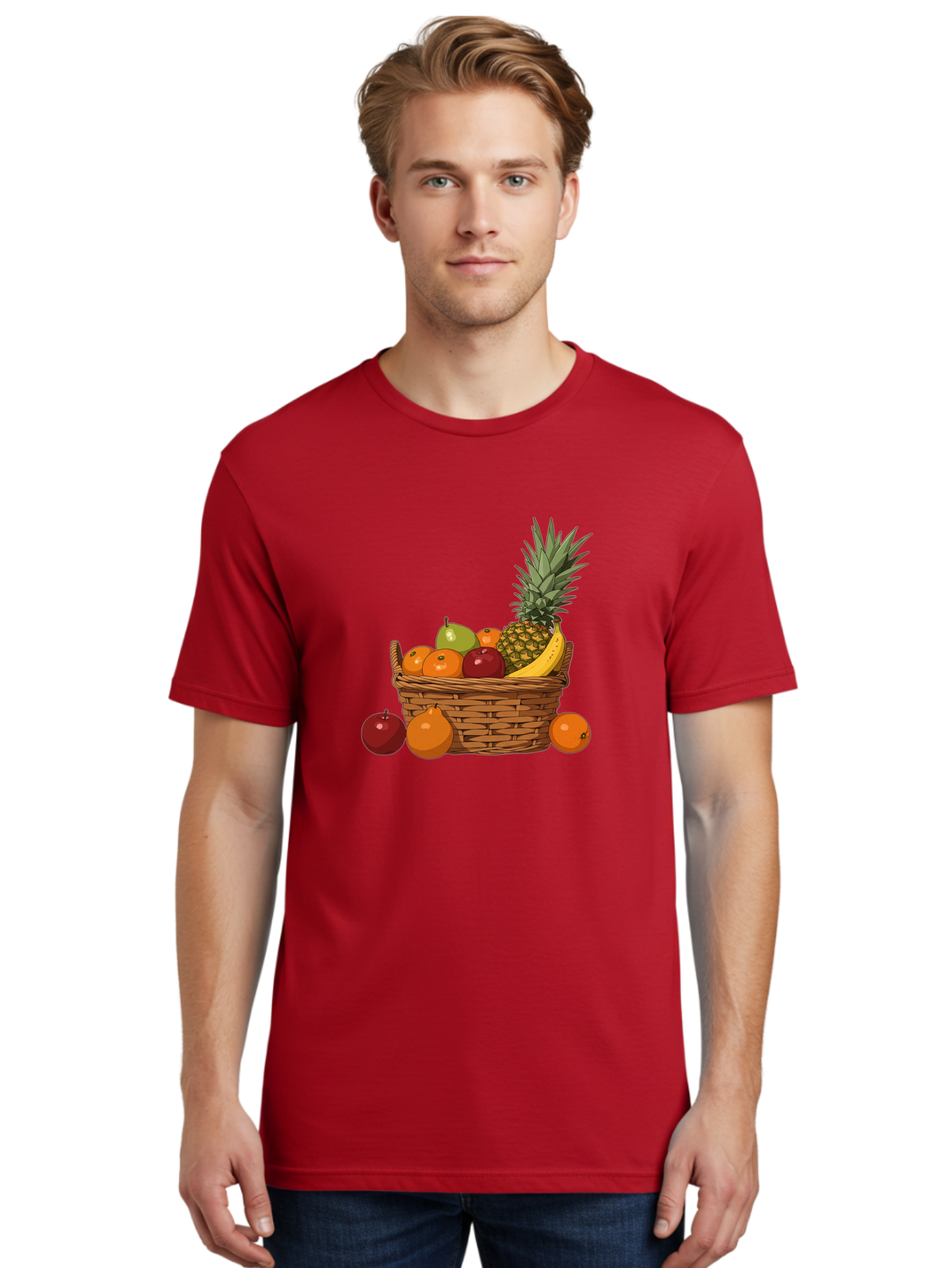 Fruit-Basket-16 Men'S Graphic Tee, 100% Cotton, Comfortable Casual Summer Wear, Machine Washable, Vintage Camera, Old Camera, Antique Camera, Black Camera, Classic Photography, Photography Equipment, Nostalgic Device, Film Camera, Camera Art Bai905