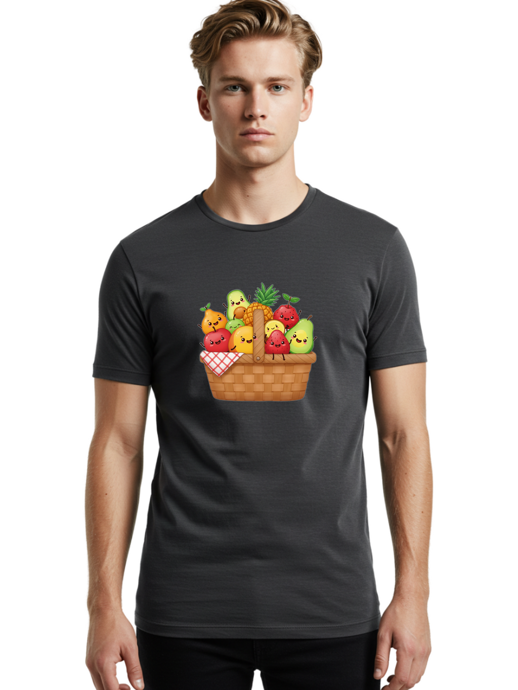 Fruit-Basket-17 Men'S Graphic Tee, 100% Cotton, Comfortable Casual Summer Wear, Machine Washable, Vintage Camera, Old Camera, Antique Camera, Black Camera, Classic Photography, Photography Equipment, Nostalgic Device, Film Camera, Camera Art Bai906
