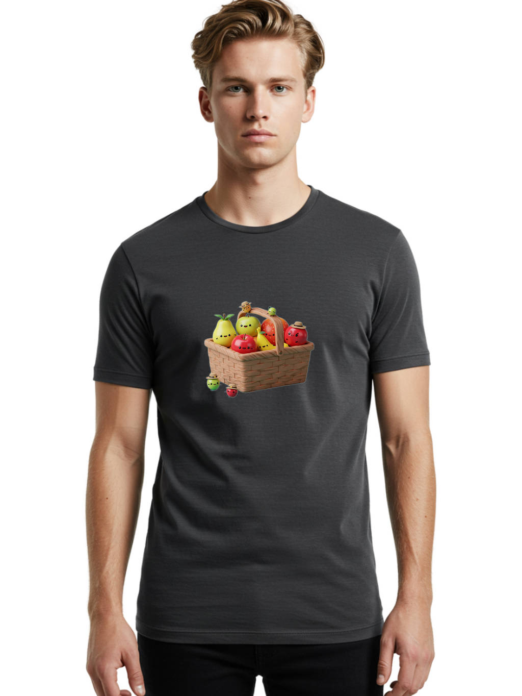 Fruit-Basket-19 Men'S Graphic Tee, 100% Cotton, Comfortable Casual Summer Wear, Machine Washable, Vintage Camera, Old Camera, Antique Camera, Black Camera, Classic Photography, Photography Equipment, Nostalgic Device, Film Camera, Camera Art Bai908