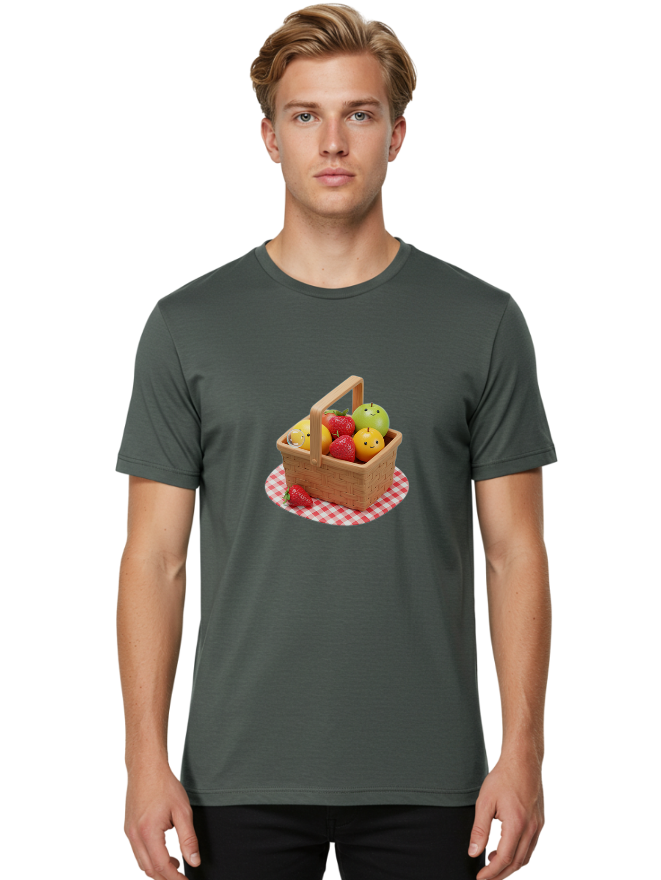 Fruit-Basket-20 Men'S Graphic Tee, 100% Cotton, Comfortable Casual Summer Wear, Machine Washable, Vintage Camera, Old Camera, Antique Camera, Black Camera, Classic Photography, Photography Equipment, Nostalgic Device, Film Camera, Camera Art Bai910