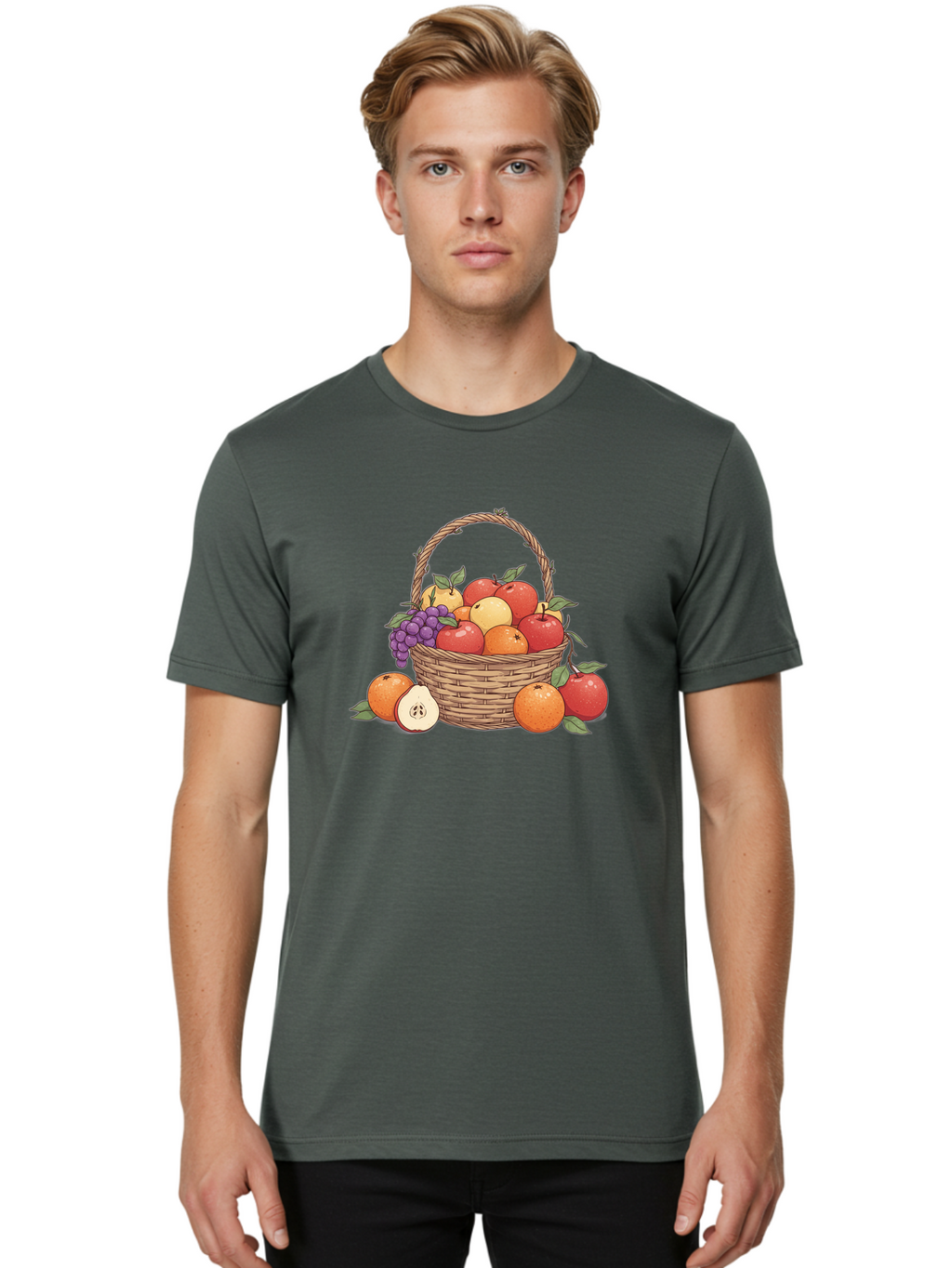 Fruit-Basket-22 Men'S Graphic Tee, 100% Cotton, Comfortable Casual Summer Wear, Machine Washable, Vintage Camera, Old Camera, Antique Camera, Black Camera, Classic Photography, Photography Equipment, Nostalgic Device, Film Camera, Camera Art Bai912