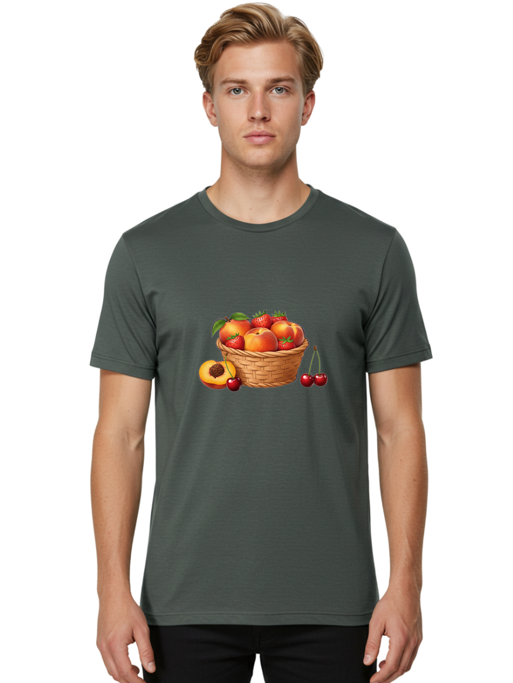 Fruit-Basket-27 Men'S Graphic Tee, 100% Cotton, Comfortable Casual Summer Wear, Machine Washable, Vintage Camera, Old Camera, Antique Camera, Black Camera, Classic Photography, Photography Equipment, Nostalgic Device, Film Camera, Camera Art Bai917
