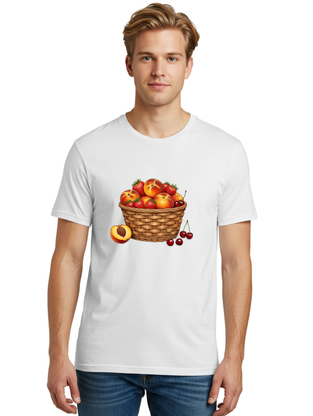 Fruit-Basket-28 Men'S Graphic Tee, 100% Cotton, Comfortable Casual Summer Wear, Machine Washable, Vintage Camera, Old Camera, Antique Camera, Black Camera, Classic Photography, Photography Equipment, Nostalgic Device, Film Camera, Camera Art Bai918