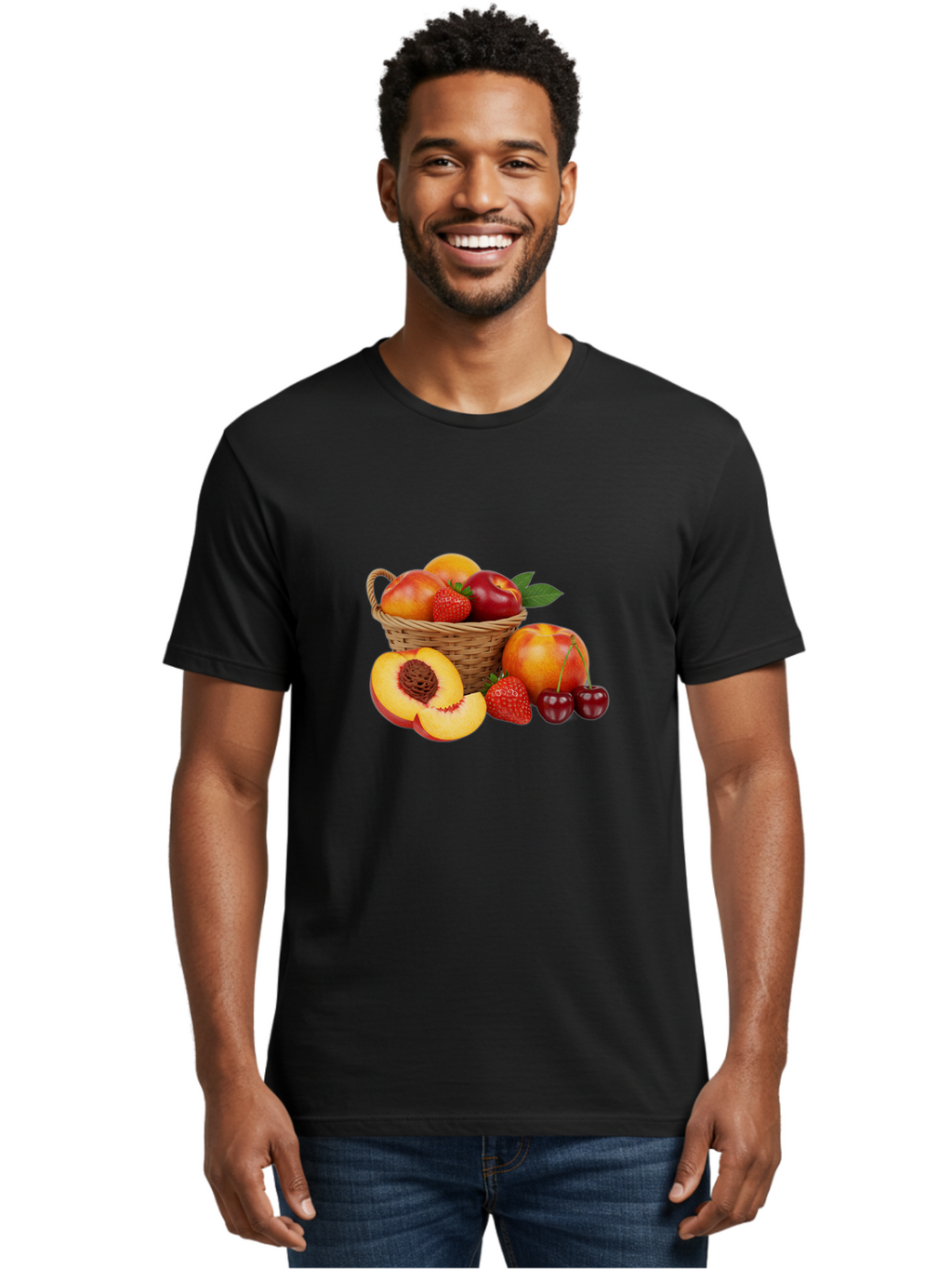 Fruit-Basket-30 Men'S Graphic Tee, 100% Cotton, Comfortable Casual Summer Wear, Machine Washable, Vintage Camera, Old Camera, Antique Camera, Black Camera, Classic Photography, Photography Equipment, Nostalgic Device, Film Camera, Camera Art Bai921