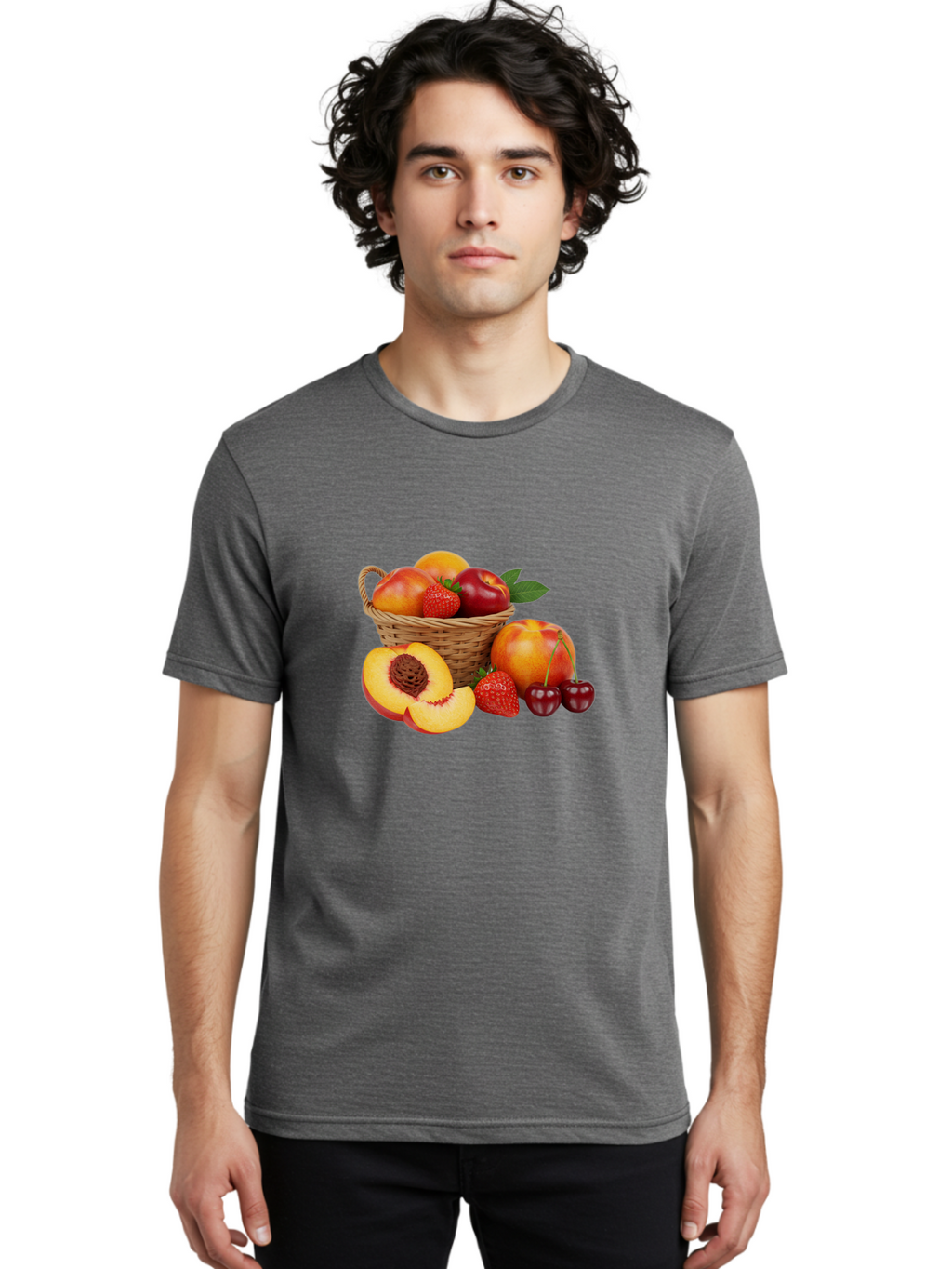 Fruit-Basket-30 Men'S Graphic Tee, 100% Cotton, Comfortable Casual Summer Wear, Machine Washable, Vintage Camera, Old Camera, Antique Camera, Black Camera, Classic Photography, Photography Equipment, Nostalgic Device, Film Camera, Camera Art Bai921