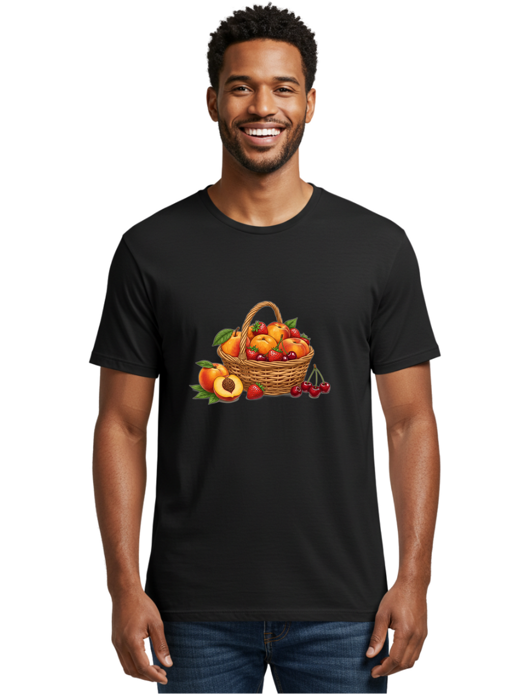 Fruit-Basket-31 Men'S Graphic Tee, 100% Cotton, Comfortable Casual Summer Wear, Machine Washable, Vintage Camera, Old Camera, Antique Camera, Black Camera, Classic Photography, Photography Equipment, Nostalgic Device, Film Camera, Camera Art Bai922