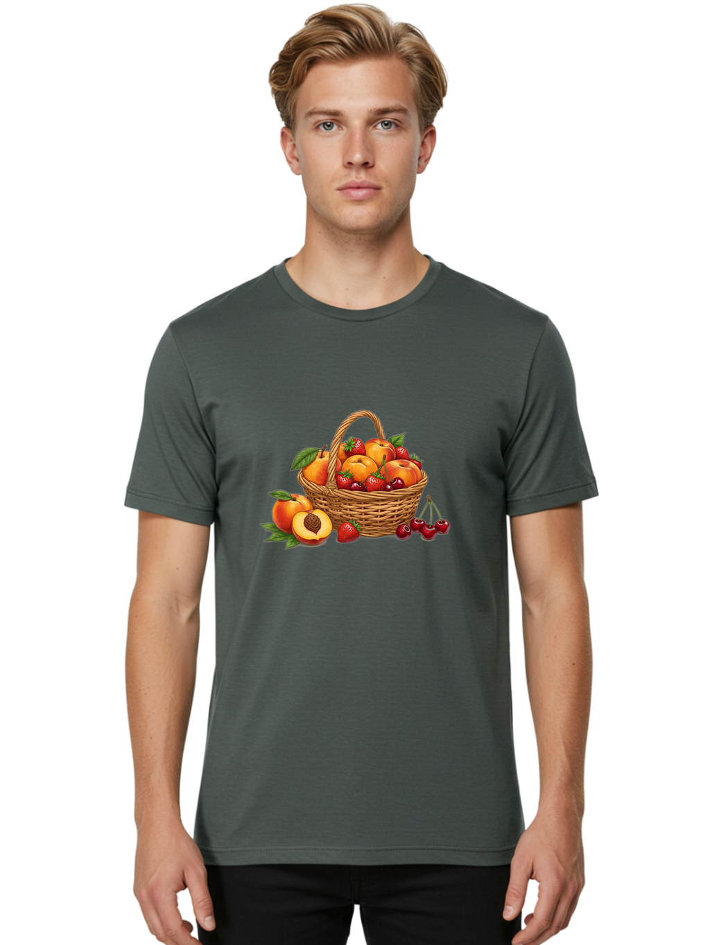 Fruit-Basket-31 Men'S Graphic Tee, 100% Cotton, Comfortable Casual Summer Wear, Machine Washable, Vintage Camera, Old Camera, Antique Camera, Black Camera, Classic Photography, Photography Equipment, Nostalgic Device, Film Camera, Camera Art Bai922