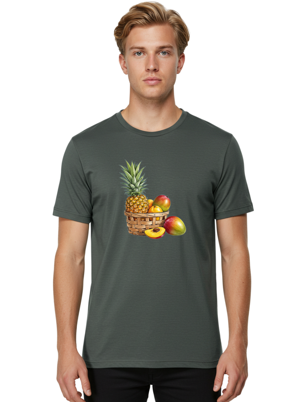 Fruit-Basket-33 Men'S Graphic Tee, 100% Cotton, Comfortable Casual Summer Wear, Machine Washable, Vintage Camera, Old Camera, Antique Camera, Black Camera, Classic Photography, Photography Equipment, Nostalgic Device, Film Camera, Camera Art Bai924